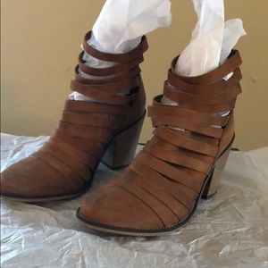 Free People leather ankle booties